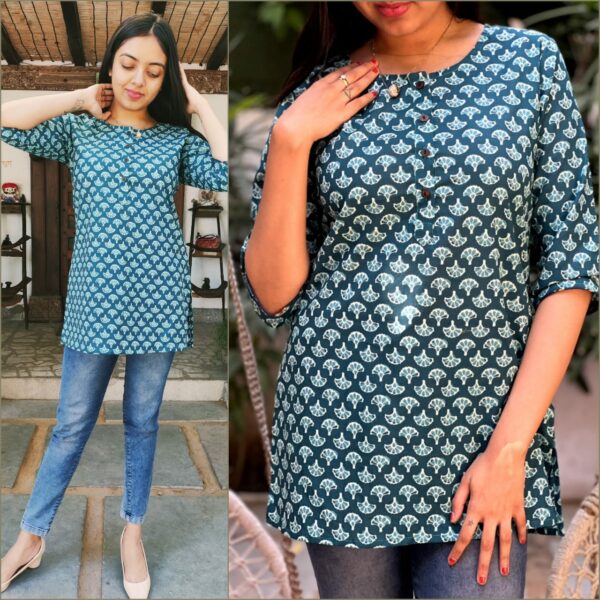 Rajasthani Hand Block Print Cotton Top