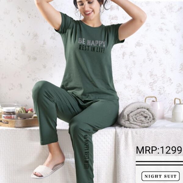 Green Nightsuit For Women