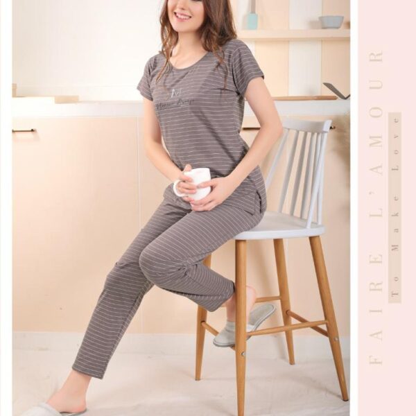 Striped Nightsuit For Women