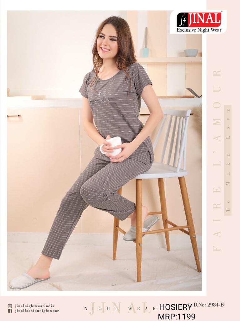 Striped Nightsuit For Women