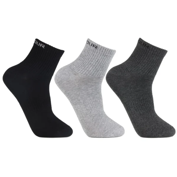 Men's Cotton Ankle Sports Socks - Pack Of 3